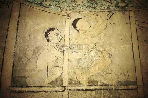 壁壁画艺术宗教生活绘画古董旅行扫管历史寺庙文化图片