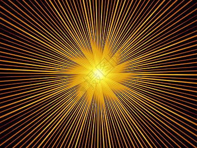 虚拟分形烧结黄色设计数学辐射径向几何学射线装饰品渲染元素图片