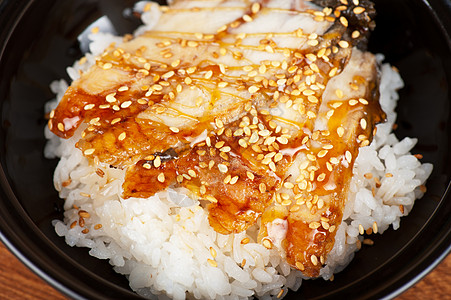 与大米营养食物教师美食餐厅海鲜大学空白鳗鱼酱油图片