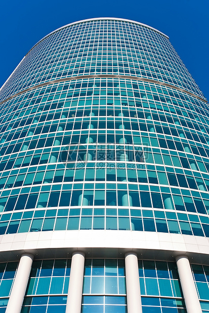 现代系统扩张者玻璃蓝色商业天空窗户建筑学景观摩天大楼建筑房子图片