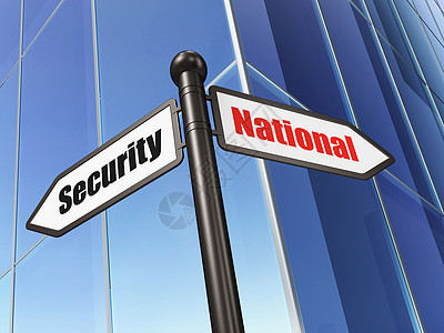 安全概念 在  建筑背景  上签署国家安全导航隐私技术邮政犯罪裂缝国家路标小路政策图片