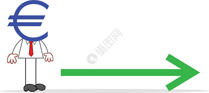 欧元欧洲箭头商行长图片
