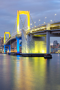 东京彩虹桥建筑学旅游天际地标景点日落港口风景港区地方图片