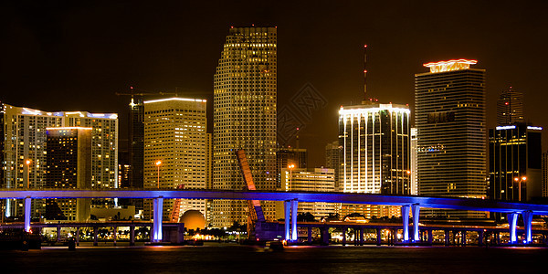 迈阿密市景运输景观建筑学目的地旅行码头全景风光天际都市图片