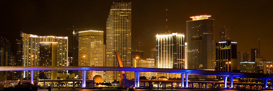 迈阿密市景天际旅游目的地景观运输码头城市建筑摄影水平图片