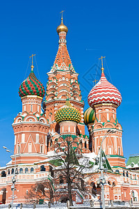 莫斯科圣巴西尔大教堂中心宗教大教堂建筑学红色崇拜文化博物馆首都建筑图片