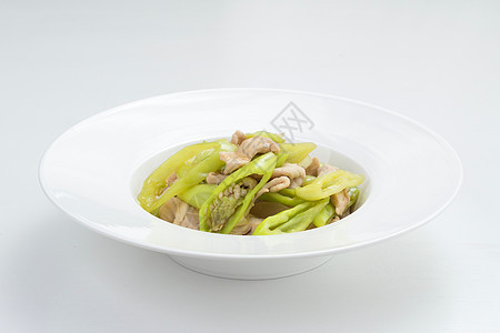 茶食猪肉营养美食绿色异国草本植物午餐香料盘子餐厅图片