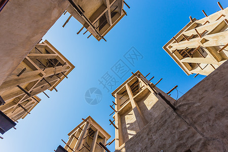 迪拜旧街的阿拉伯街道旅游古董历史性脚步建筑学楼梯场景街道胡同建筑图片