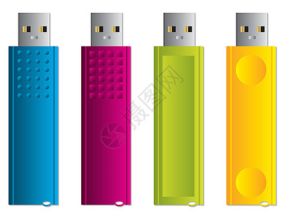 各种USB棒 1芯片数据软件宏观口袋商业蓝色内存技术配饰图片