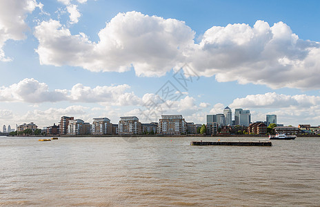 伦敦东部的泰晤士河金融建筑物市中心前提码头首都旅行建筑天际办公室图片