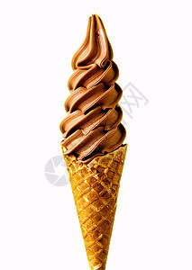 巧克力香味冰淇淋面糖果味道酸奶小吃鞭打锥体牛奶奶制品晶圆产品图片