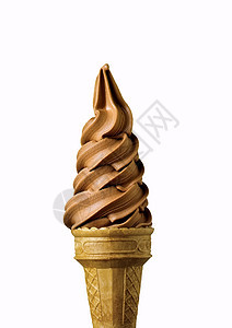 巧克力香味冰淇淋面产品甜点酸奶牛奶奶制品味道美食锥体小吃晶圆图片