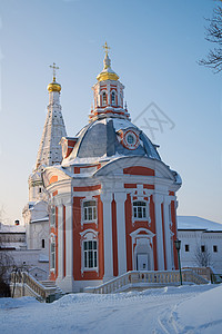 俄罗斯教会旅游圆顶天炉基督文化旅行历史尖顶建筑物地标图片