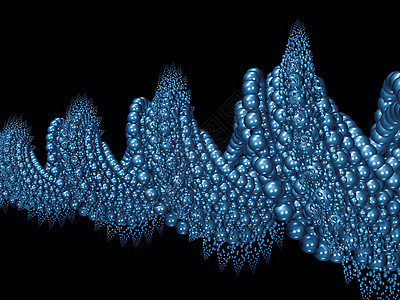 蓝螺旋运动渲染纽带溪流原子海浪蓝色几何学化学粒子图片