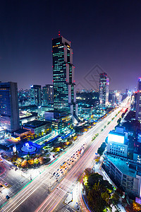 首尔市江南区晚上图片