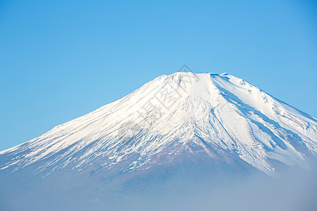 日本 Yamanaka反射火山风景公园公吨天空薄雾顶峰旅行图片