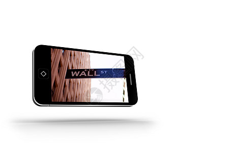 智能手机屏幕上的墙墙街图片