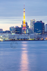 东京塔黄昏旅游观景台景点地标地方景观天际日落旅行摩天大楼图片