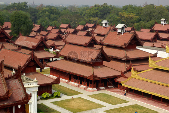 缅甸曼德勒的皇宫宝塔艺术寺庙旅行文化地标艺术品旅游佛教徒宗教图片