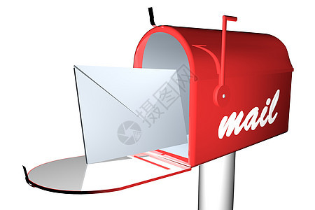 邮件框字母金属地址邮箱邮政电子邮件旗帜红色送货邮资图片