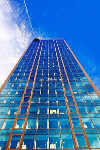 天空压台蓝色街道中心马赛克角落城市建筑摩天大楼办公室银行图片