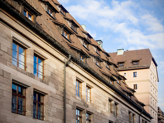 纽伦堡的屋顶旅行吸引力天空建筑学游客城市街道历史性景观建筑图片
