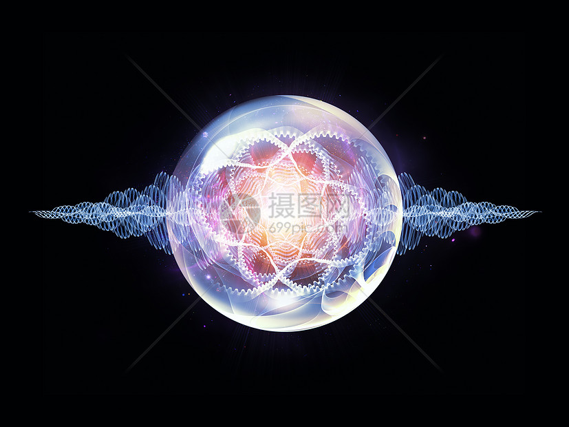 清凉浪潮粒子运动圆圈物质科学生活齿轮光子作品大理石预言图片
