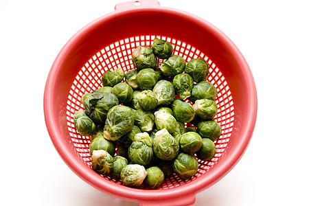 筛选中的布鲁塞尔芽烹饪食物健康甘蓝红色叶子维生素绿色球芽蔬菜图片