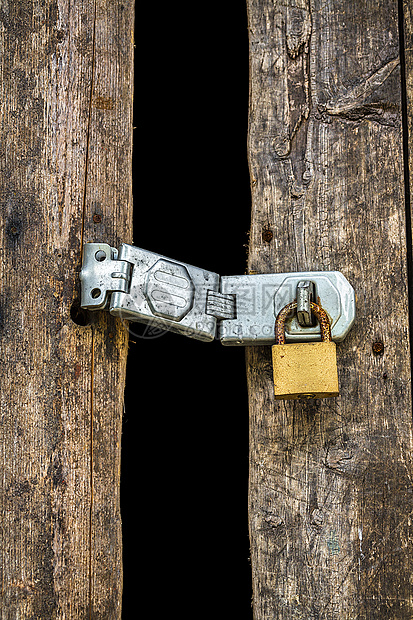 木制门的旧钥匙锁警卫建筑学建筑蓝色挂锁螺栓木头国家安全古董图片