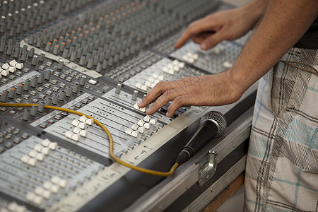 音响混音器工程师频率频道技术员体积派对音乐高音录音会议图片