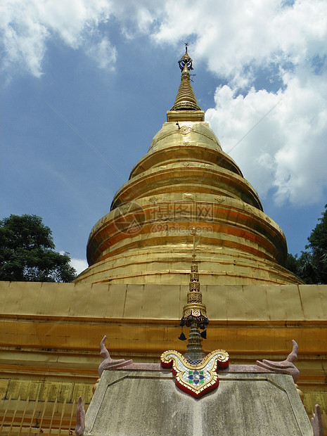 金塔寺庙佛教徒翡翠羊毛旅行天空宝塔图片
