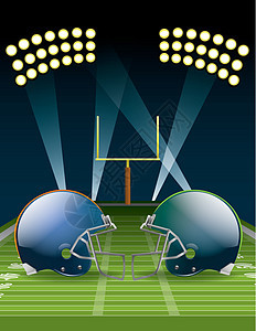 美国足球协会橄榄球体育场猪皮大学投篮照片场地梦幻头盔门柱图片