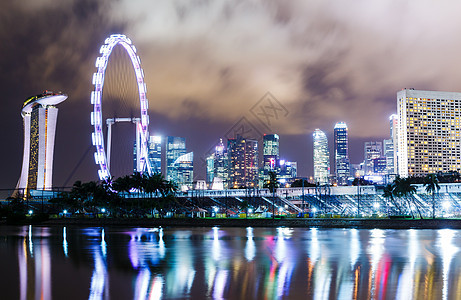新加坡天线车轮海景商业镜子公司场景海洋传单市中心景观图片