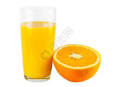 橙汁和水果圆形食物白色热带饮食饮料液体橙子果汁图片