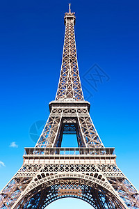 巴黎埃菲尔铁塔建造场景天空历史首都建筑学旅行蓝色文化旅游图片