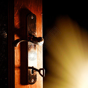 开门钥匙天堂木头锁孔建筑白色阴影成功房间安全图片