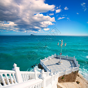 贝尼多姆阳台地中海城市公寓栏杆天空胰岛旅游海岸海景地标假期图片