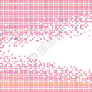 抽象几何背景马赛克框架横幅技术粉色墙纸卡片白色几何学商业图片