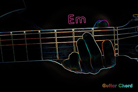 黑暗背景上的吉他和弦男性指法木头歌曲音乐家玩家x光音乐会技术音程图片