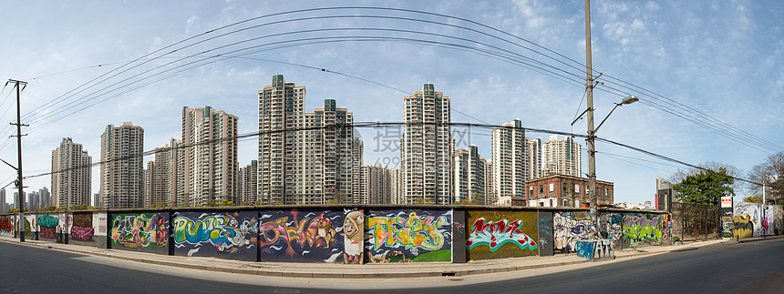 上海的住宅楼全景玻璃场景建筑学摩天大楼吸引力风景市中心城市都市图片