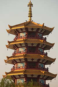 上海Qibao的中国传统寺庙图片