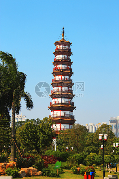 6个班尼扬树寺庙花塔框架地标历史旅游建筑学风景宗教时间信仰天空图片