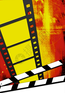 板栗海报电影业电影幻灯片隔板海报生产娱乐视频摄影插图背景