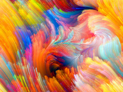 彩色花光谱墙纸设计幻觉笔触漩涡帆布运动作品创造力图片