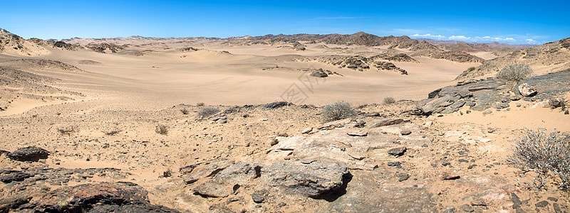 沙漠天空斯卡勒顿海岸沙漠晴天干旱土地沙丘纳米布荒野爬坡蓝色环境日落背景