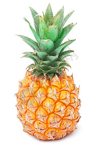 菠萝背景菠萝小吃水果甜点饮食白色热带绿色凤梨食物背景