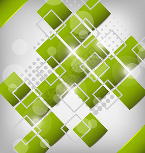 具有方形的绿色背景摘要创作长方形海报马赛克框架插图推介会高科技广告牌广告小册子图片
