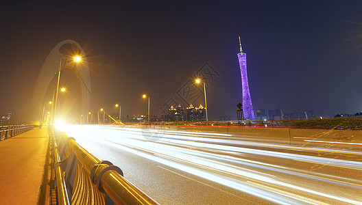 广州交通夜建筑蓝色天空运动摩天大楼街道建筑学地标旅行天际图片