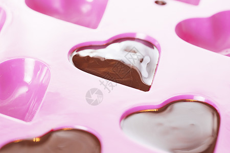 巧克力心心甜点模具糖果图片