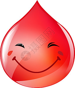 血滴药品捐款微笑白色红色液体生活反射插图雨滴图片